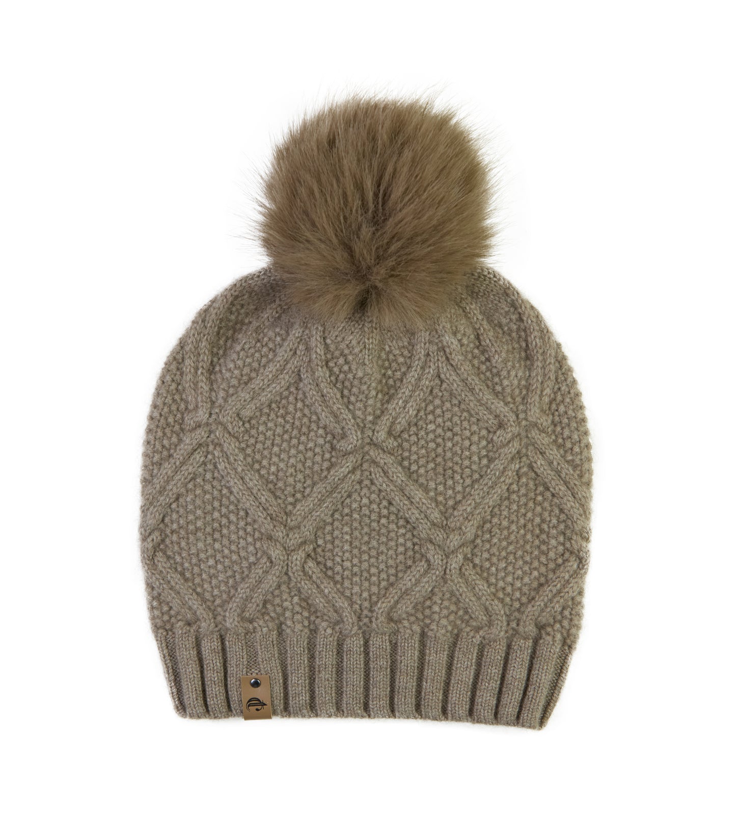 100% Cashmere Pom Pom Hat