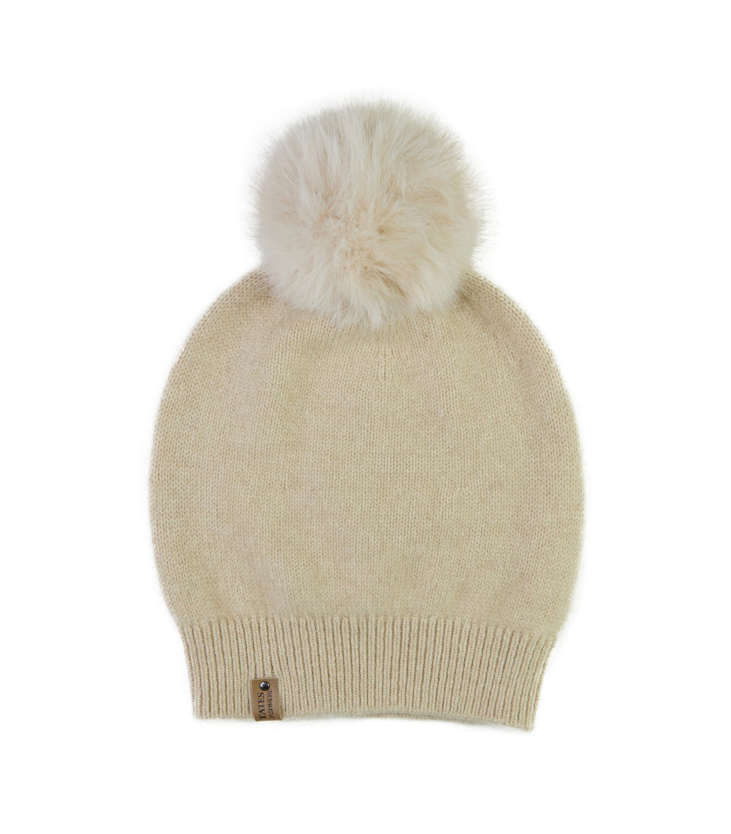 100% Cashmere Pom Pom Hat