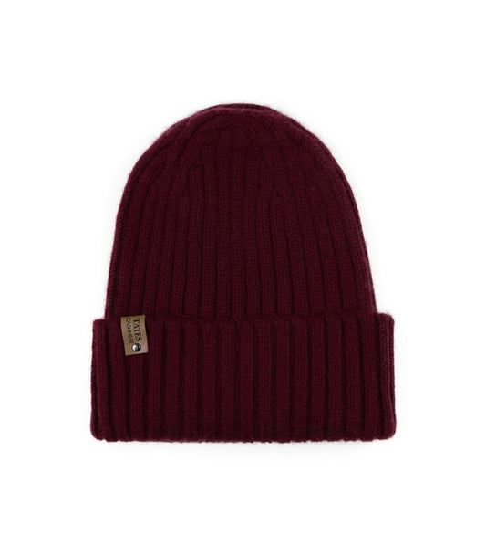 100% Cashmere Unisex Ribbed Hat