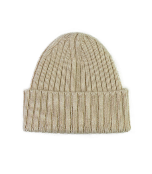 100% Cashmere Unisex Ribbed Hat