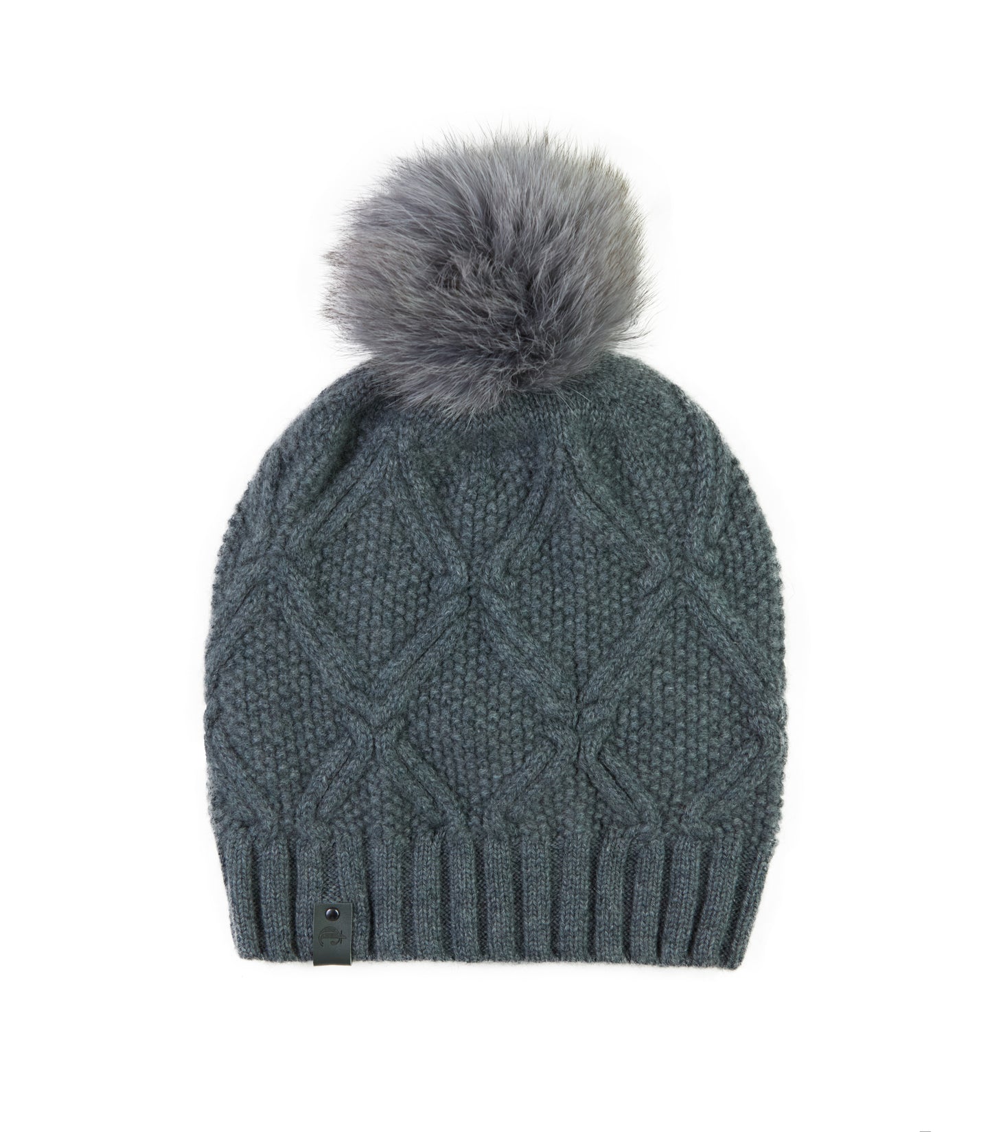100% Cashmere Pom Pom Hat