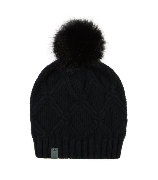 100% Cashmere Pom Pom Hat