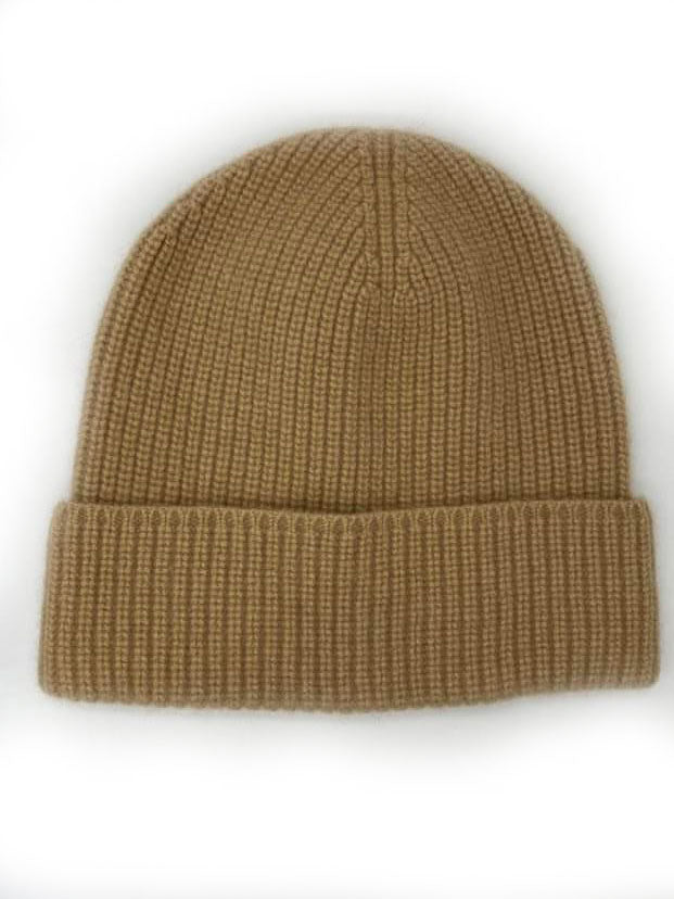 100% Cashmere Fisherman Beanie