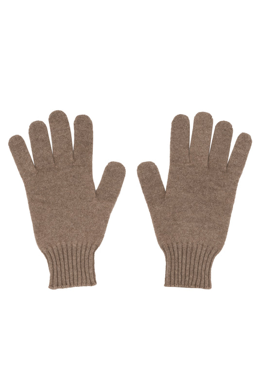Taupe 100% Cashmere Men's Gloves