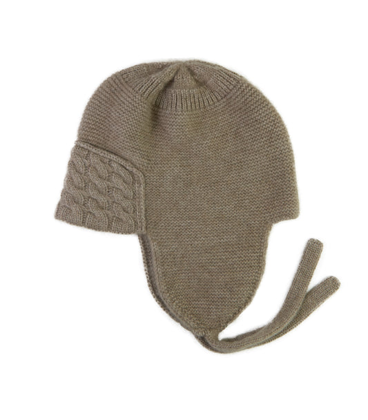 100% Cashmere Earflap Hat