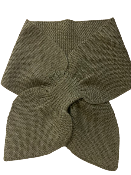 Pure cashmere leaf scarf