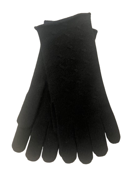 Black 100% Cashmere Women's Gloves