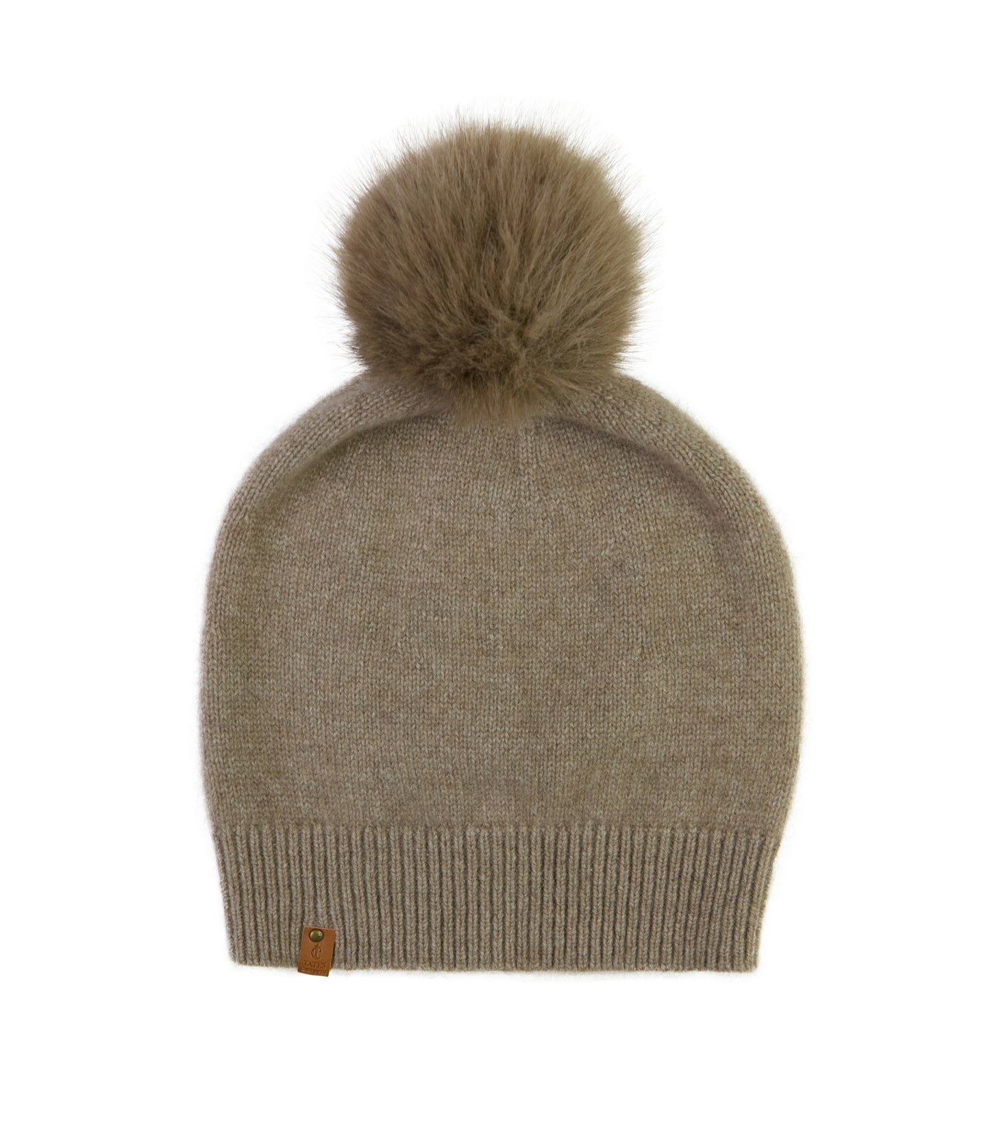 100% Cashmere Pom Pom Hat