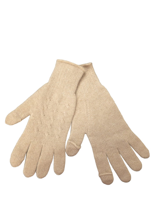 Beige 100% Cashmere Women's Gloves