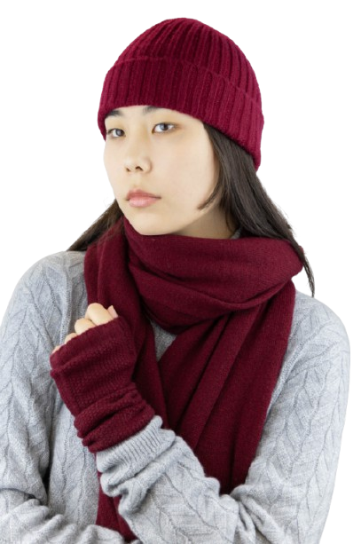 Luxurious Burgundy  100% Cashmere Shawl