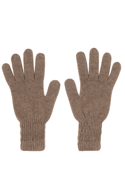 Taupe 100% Cashmere Men's Gloves