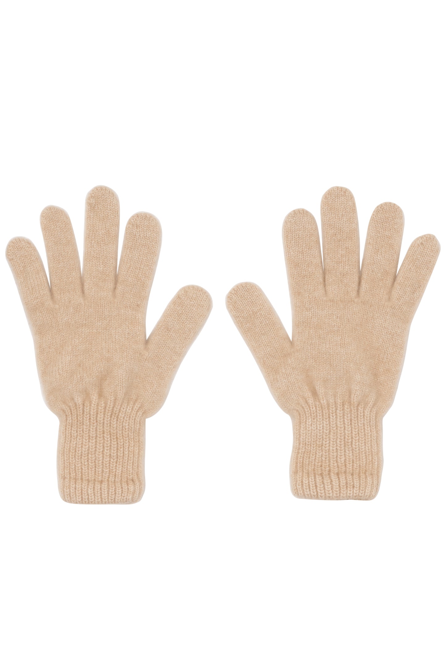 Beige 100% Cashmere Men's Gloves